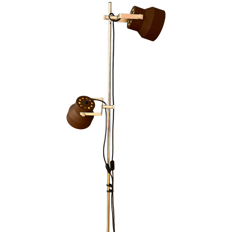 Bruine Anvia Mid Century Space Age Vloerlamp image 1