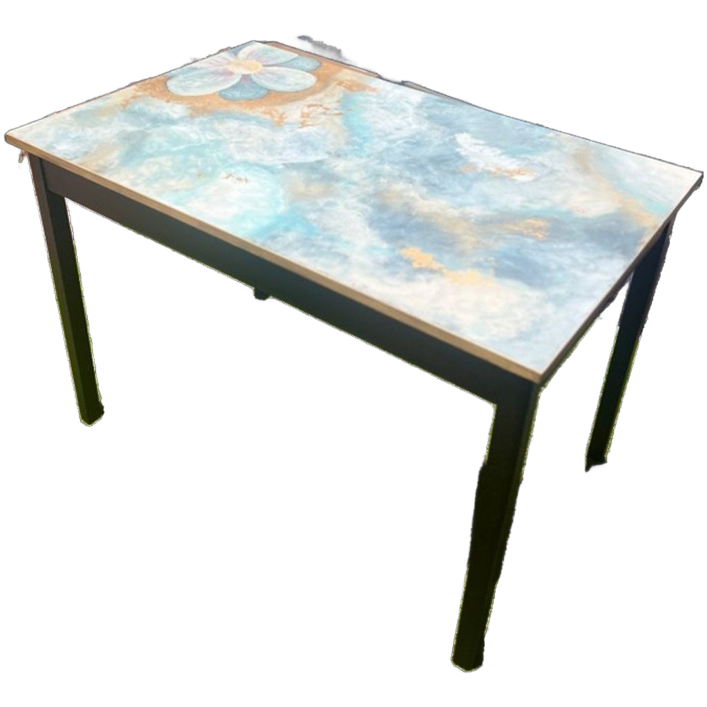 Unieke Handbeschilderde Tafel – Een Kunstwerk Op Poten! image 1
