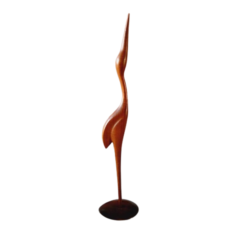 Vintage Vogel Hout 49,5Cm image 1
