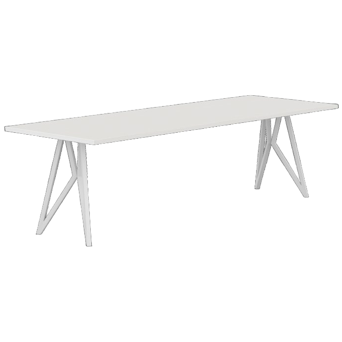 Studio Henk Eettafel Butterfly Witte Lak, Rechthoekig image 1