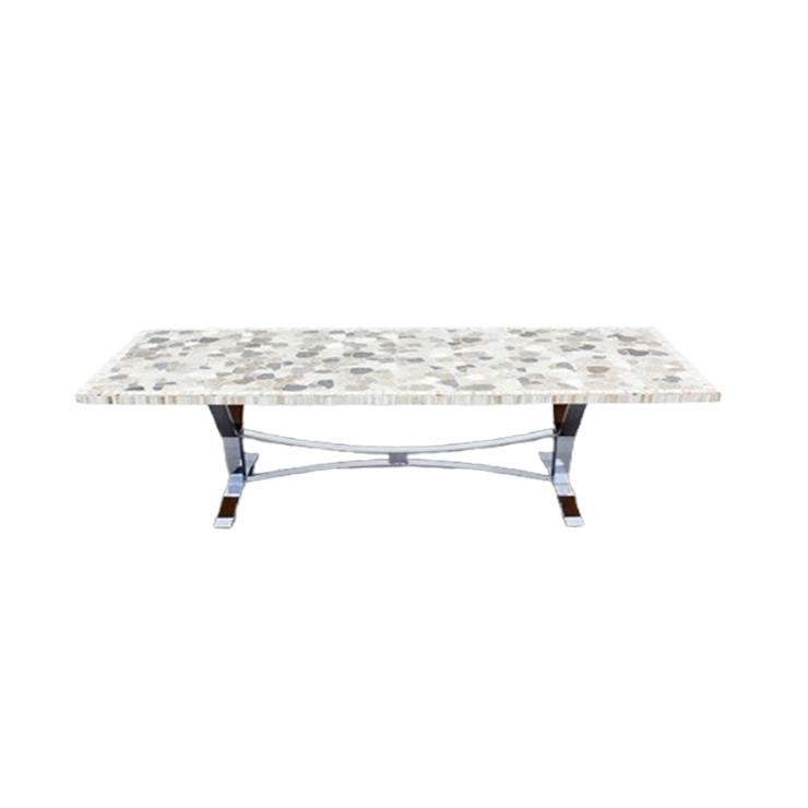 Berthold Müller 60’s Granieten Mozaïek Salontafel image 1