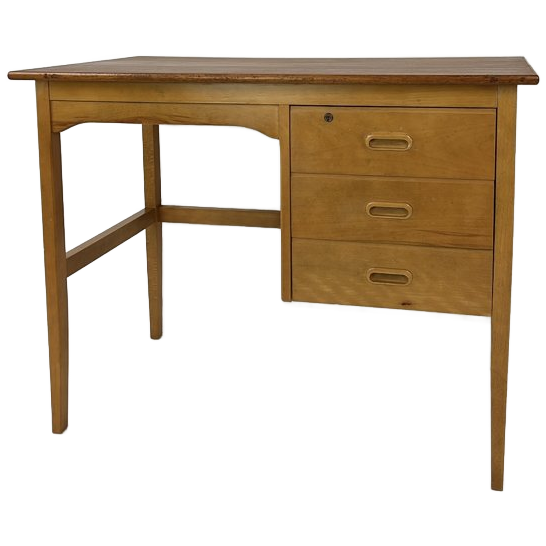 Scandinavisch Vintage Teak Fineren Bureau Veme image 1