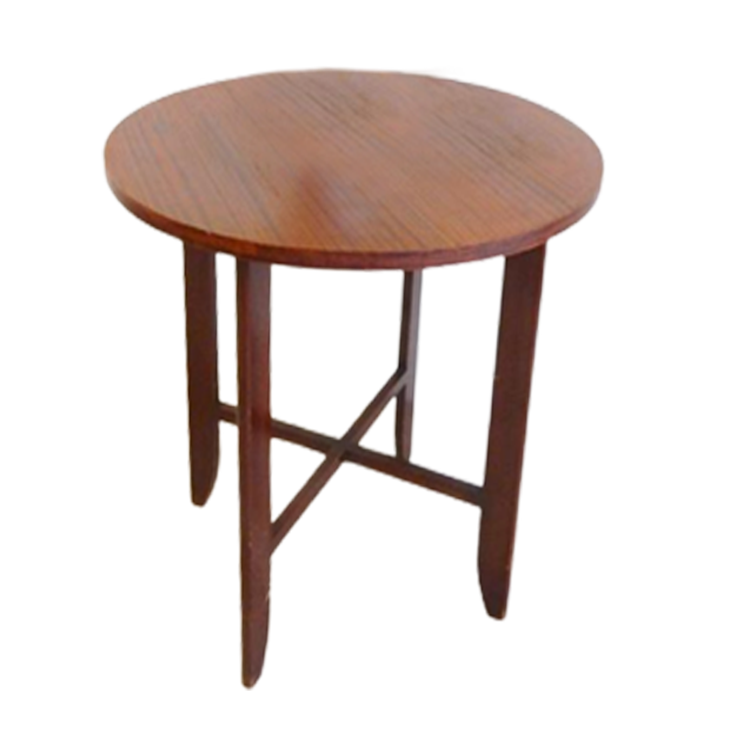 Retro Vintage Bijzettafel Tafel Jaren 60 Rond Plantentafel image 1