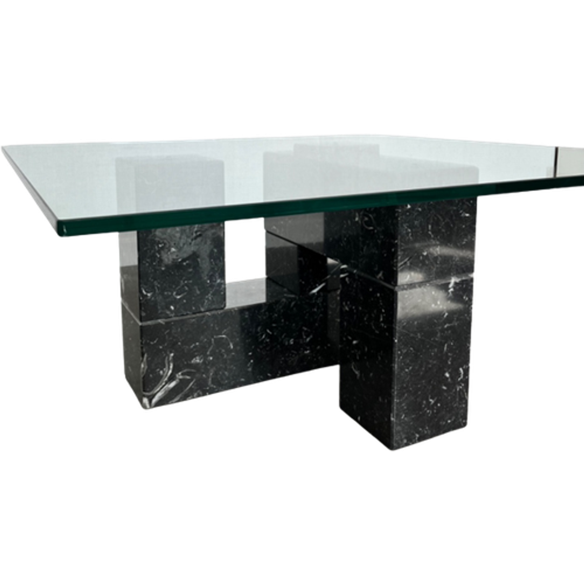 Vintage Modular Coffee Table Marble Glass Italy ‘70 image 1