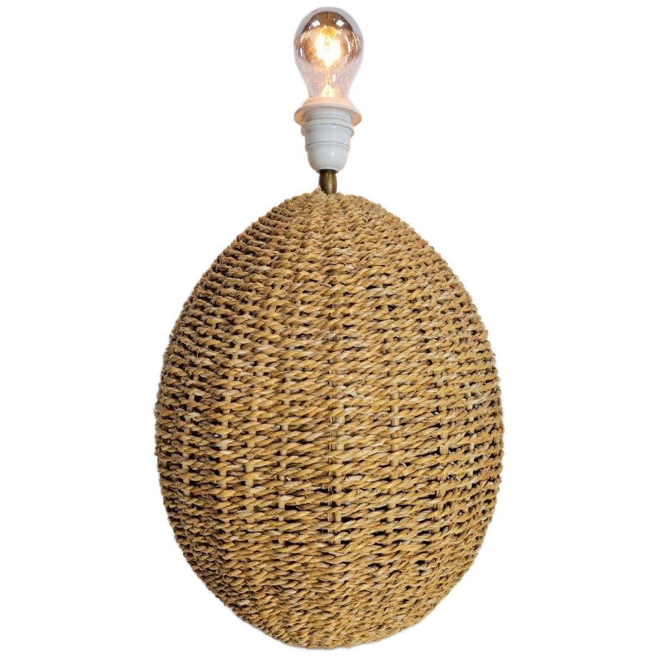 Vintage Boho Tafellamp Rope Scandinavisch Design ’70 Japandi image 1