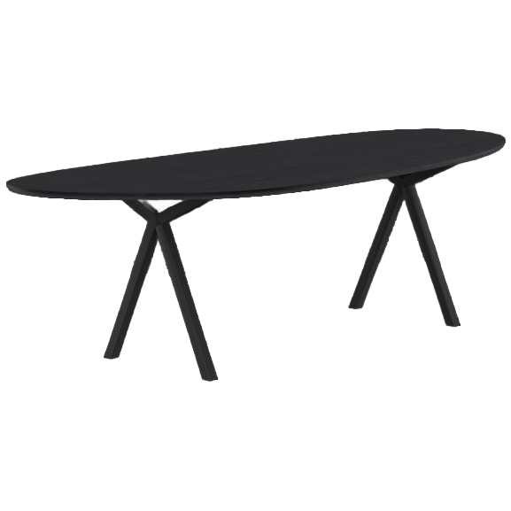 Studio Henk Eettafel Slim X Type Zwarte Lak, Blob image 1