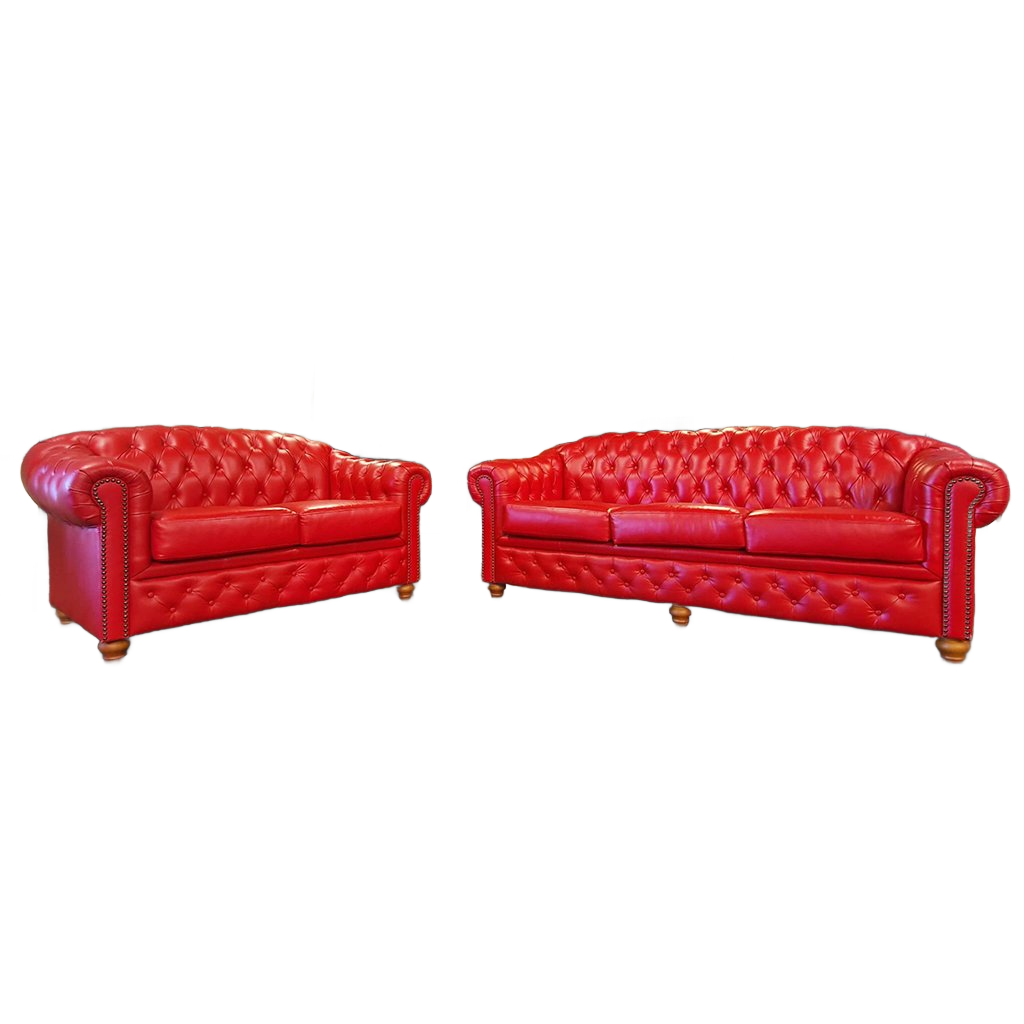 Chesterfield Melbourne Set 2 + 3 Zits - Rood image 1