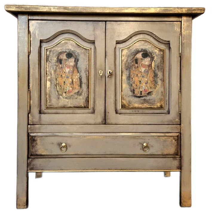 Vintage Look Kast/ Kledingkast Wandkast/ image 1