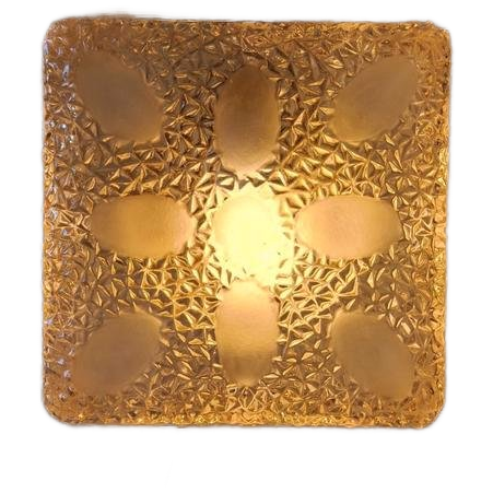 Vintage Plafonierre Of Wandlamp Glas image 1