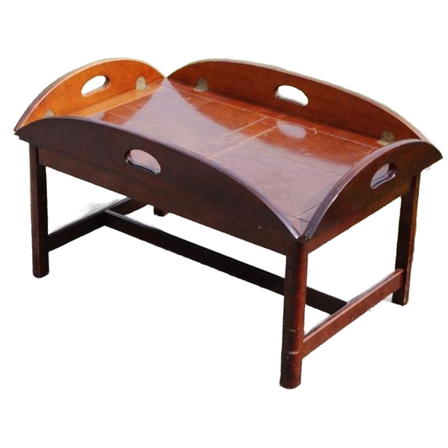 Butler Boat Table Mahonie, Boot Tafel image 1