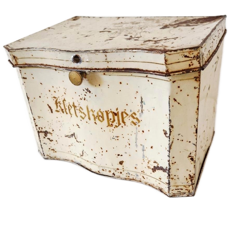 Antiek Winkelblik Kletskopjes Koekblik Gruiters Blik image 1