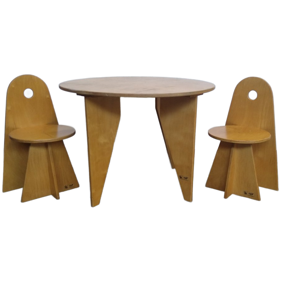 Design Set Kinderstoelen + Tafel Van Rolf image 1