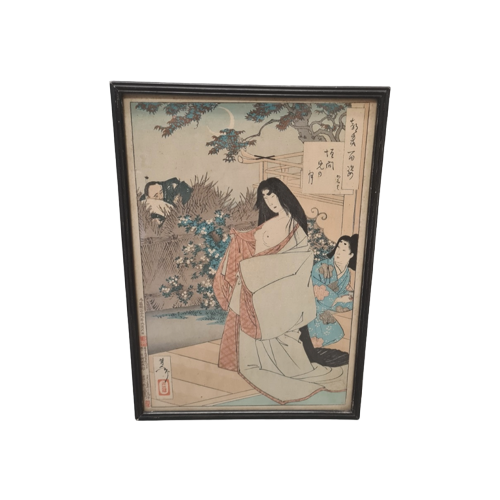 Originele Houtsnede Van Tsukioka Yoshitoshi image 1