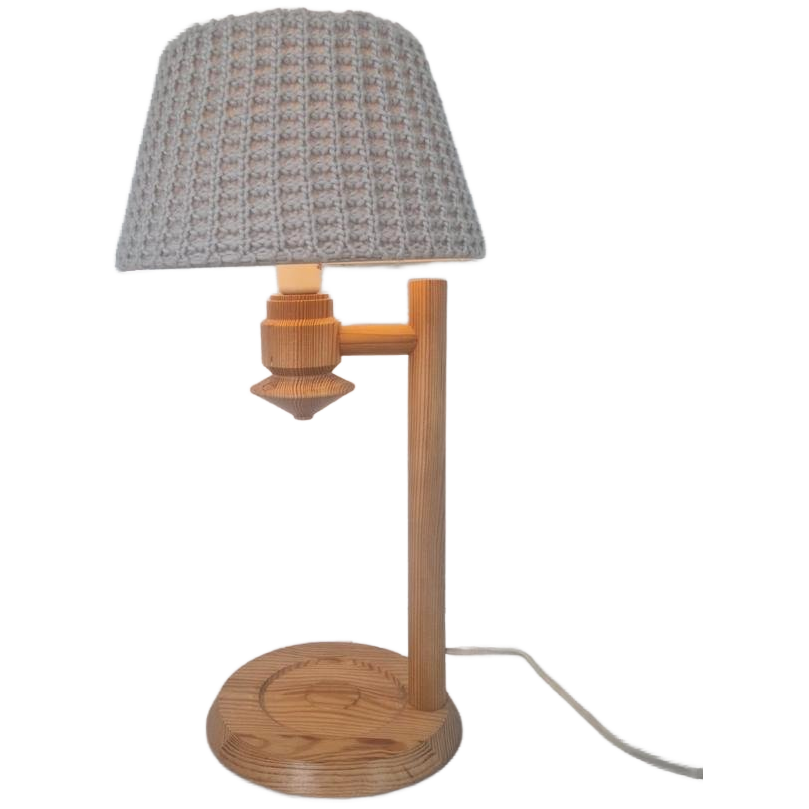 Ikea Jaren 80 Vintage Grenen Japandi Tafellamp. image 1