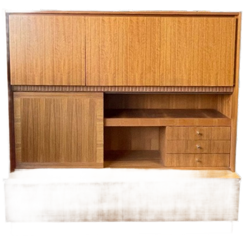 Vintage Zweeds Wandmeubel / Highboard. Royal Board 1970's image 1