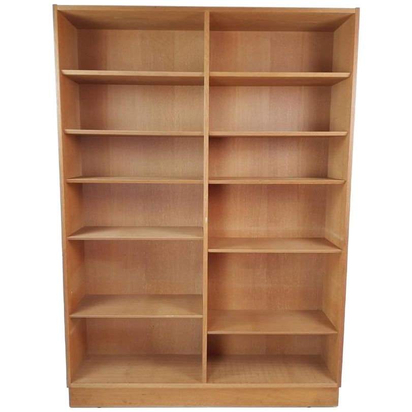 Vintage Grote Eiken Boekenkast Deens | Fineer Oak Danish image 1
