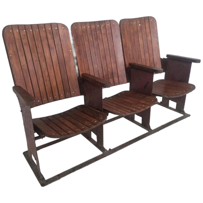 Jaren 30 Art Deco Cinema Bioscoop Stoelen Bankje image 1
