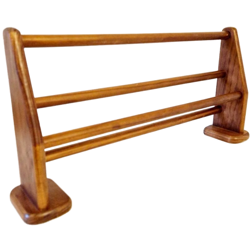 Vintage Houten Keukenrek Pannenrek Handdoek Rekje Wandrek image 1