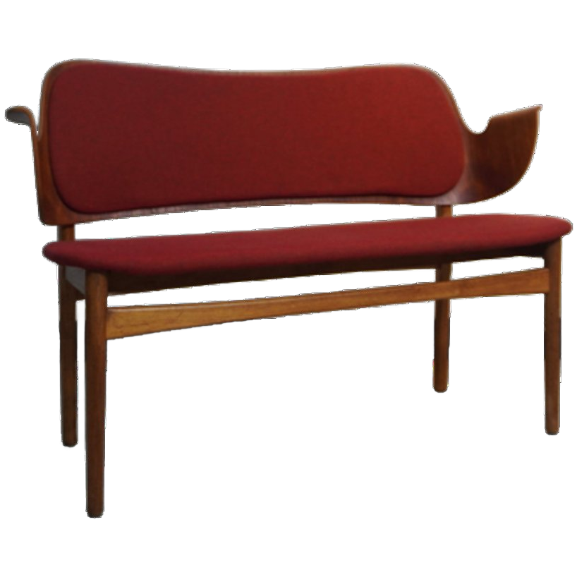 Rare Teak And Oak Bench By Arne Hovmand-olsen For Bramin Denmark, 1950s image 1