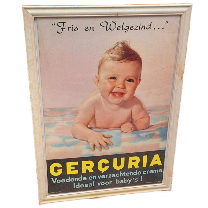 Oude Reclame Op Karton Van Gerçuria, Baby Creme👶 image 1