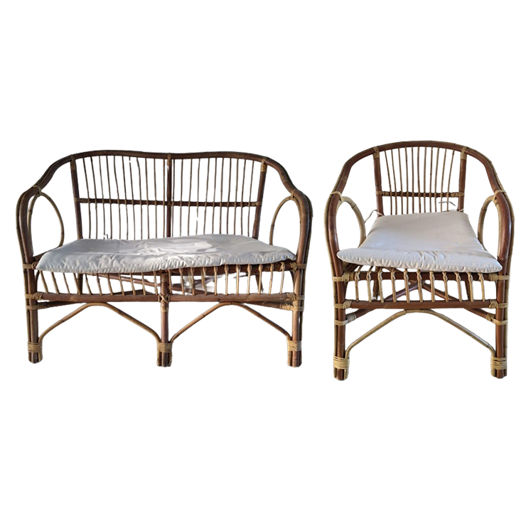 Rotan Stoelen Set image 1