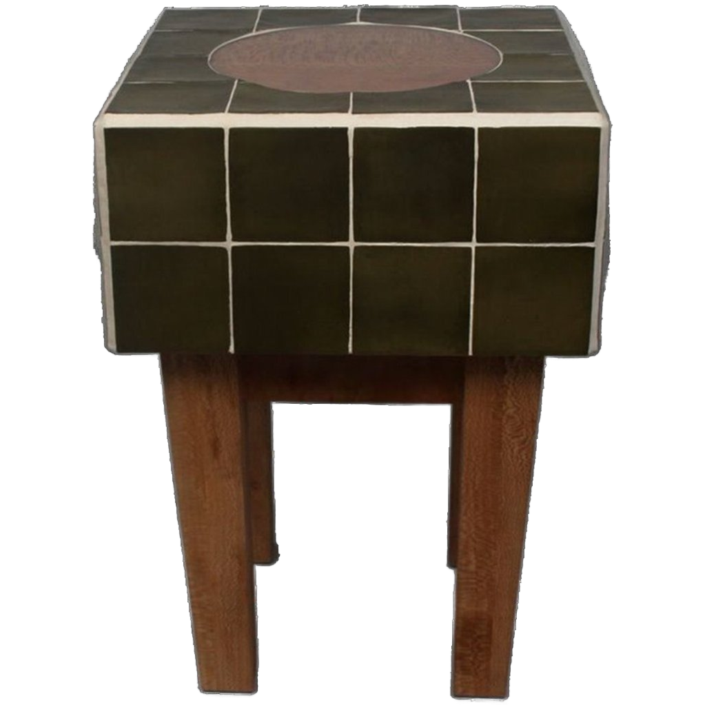 Handgemaakte Unieke Betegelde Bijzettafel image 1