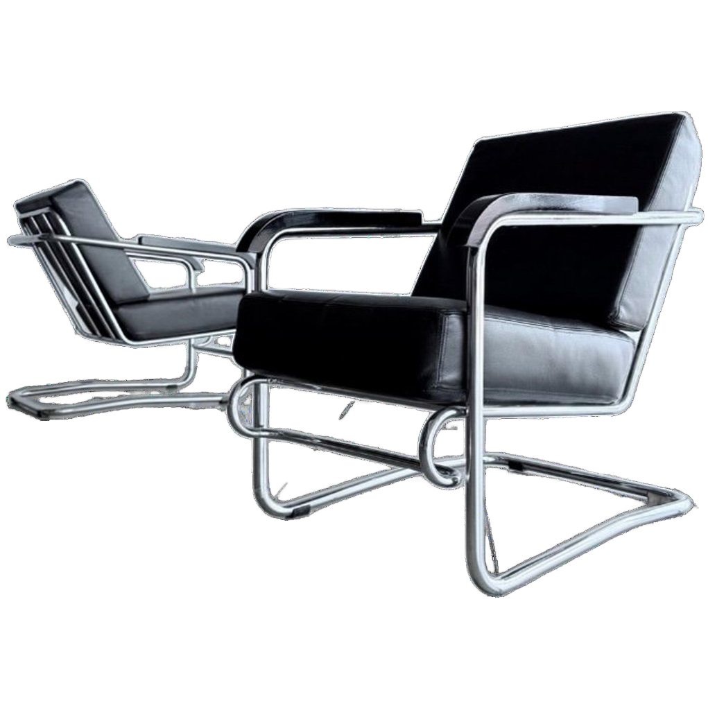 2x Vintage Lounge Chair By Enrico Prampolini For Cova Milano image 1