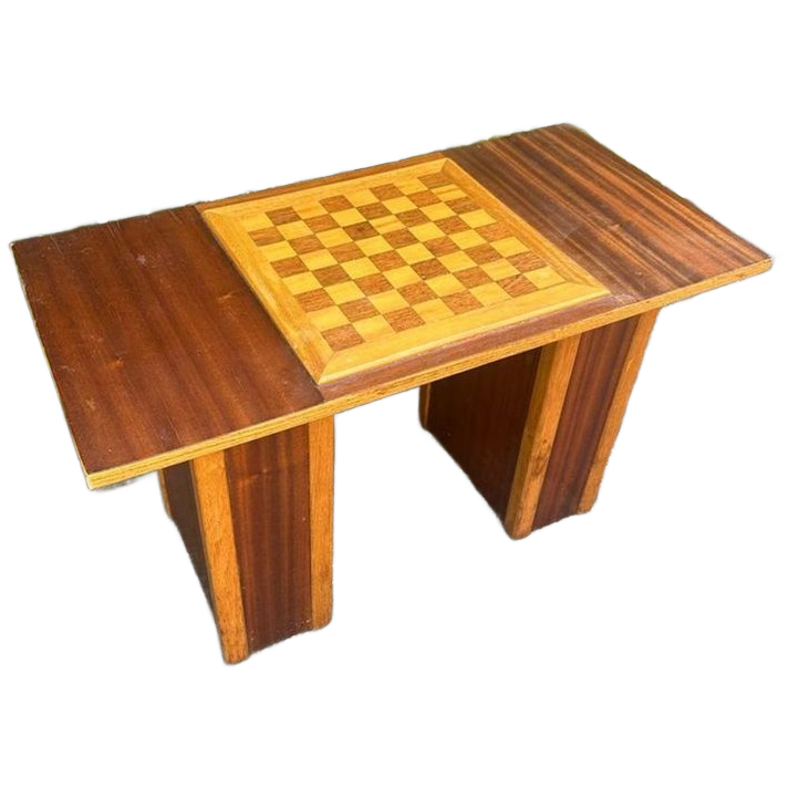 Vintge Schaak/bijzet Tafel image 1