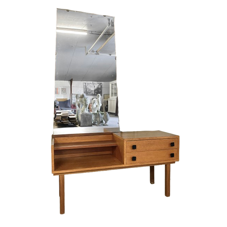 Vintage Kaptafel Met Spiegel. Sixties. Design. Retro. image 1