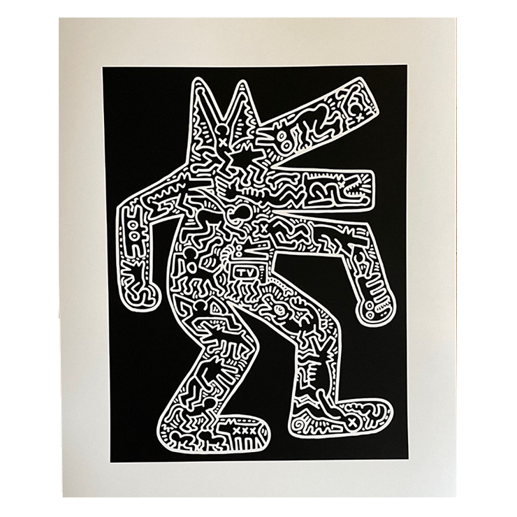Keith Haring (1958-1990), Dog, 1985, Licensed By Artestar Ny, Printed In U.k. image 1