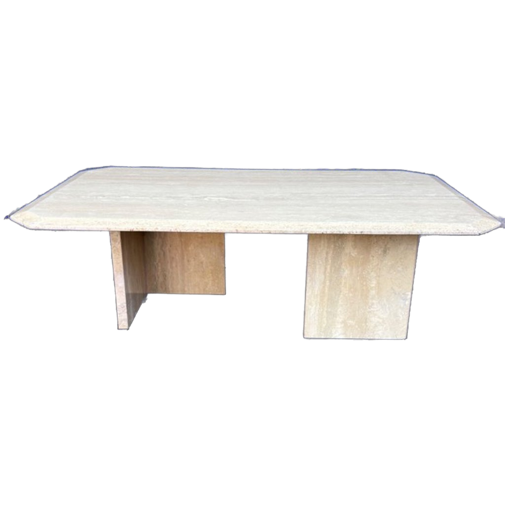 Vintage Travertin Salontafel image 1