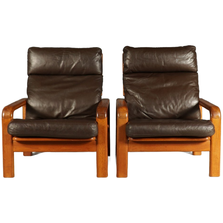 Vintage Deense Fauteuils – L. Olsen & Son – Teakhout – Jaren 60 image 1