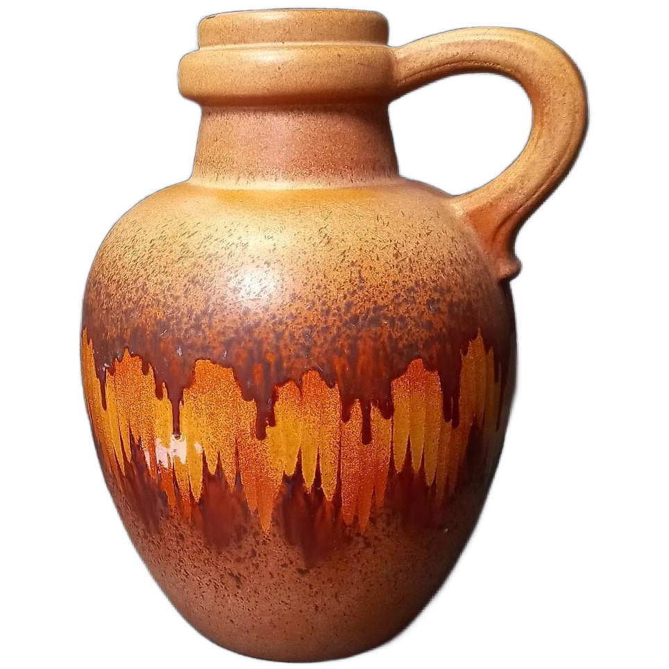 West Germany Vaas Ceramics Brown bij Reliving
