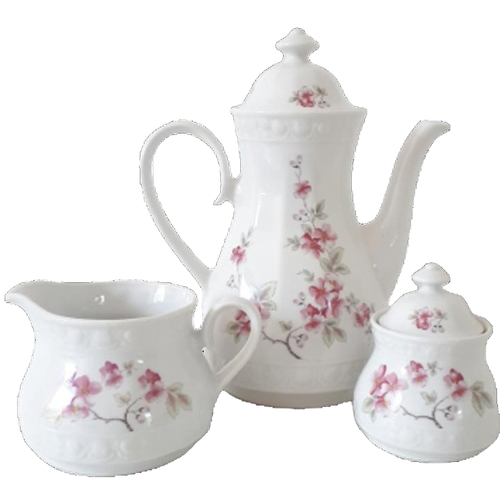 Bavaria Vintage Thee Servies Theepot Suikerpot Kannetje image 1