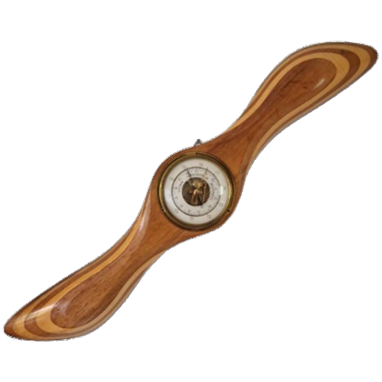 Vintage Barometer Propellor Vliegtuig image 1