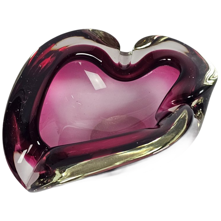 Murano - Sommerso - Flavio Poli - Sommerso - Transparant - Roze - Paars - 70's image 1