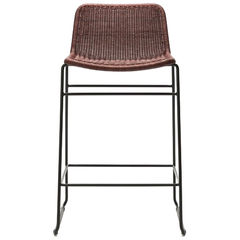 Feelgood Designs • Barkruk Zithoogte 66cm Rotan Roodbruin (indoor) image 1