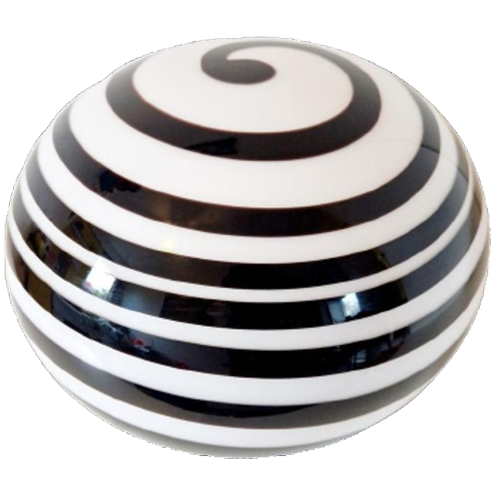 Xxl Swirl Ilo Lamp Glazen Bollamp Vintage Lamp image 1