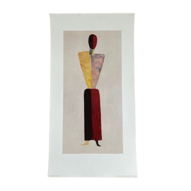 Kasimir Malevich (1878-1935), The Girl, Figure On White, Printed In Belgium image 1