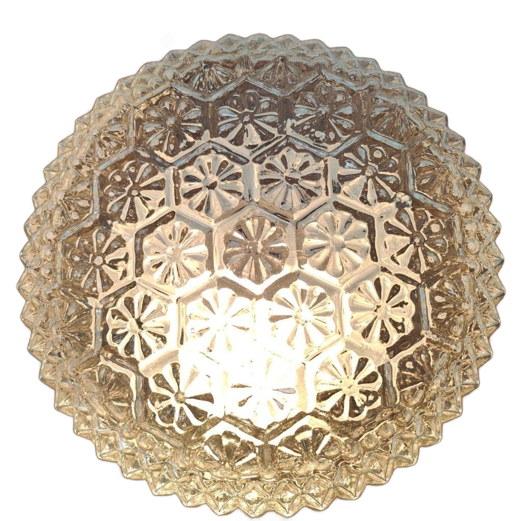 Vintage Plafonniere Retro Mid Century Glazen Plafondlamp 06 image 1