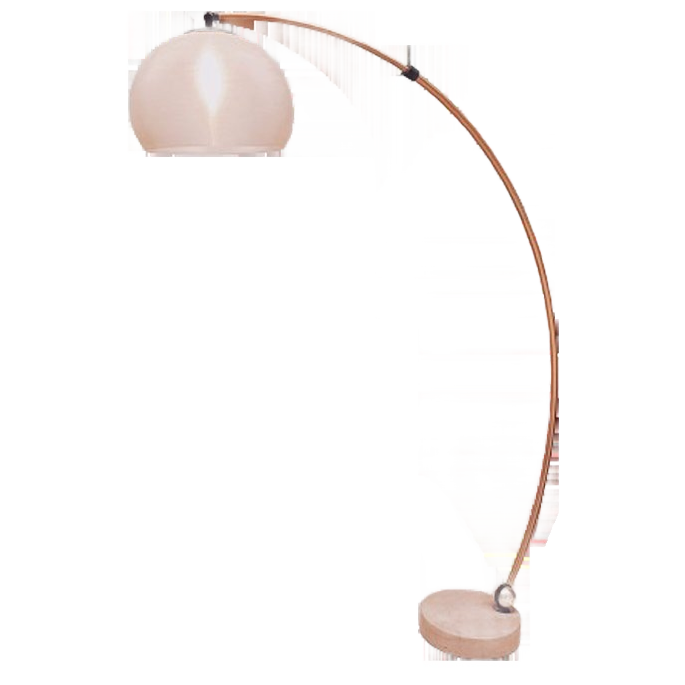 Italian Arc Lamp With Taupe Marble Base image 1