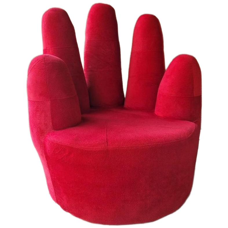Volwassen Retro Handstoel Rode Handstoel Jaren 90 image 1