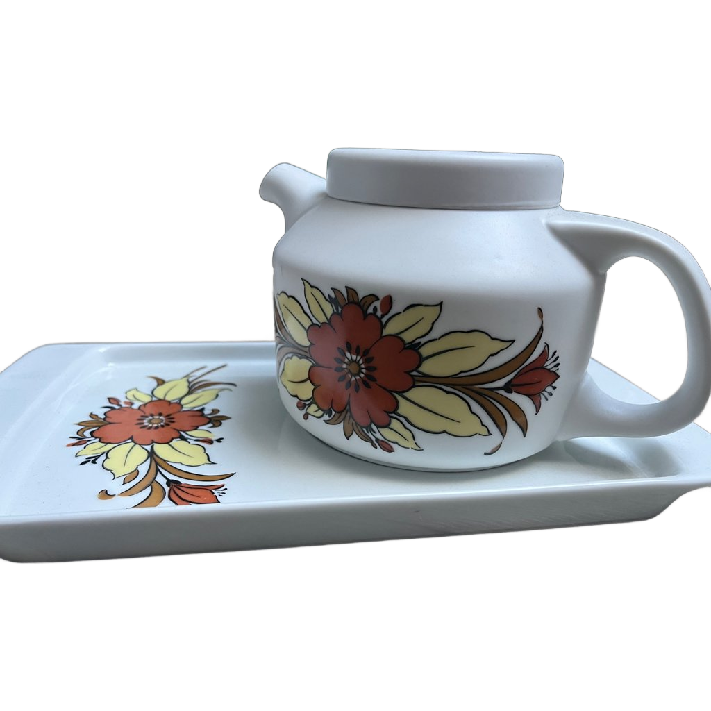 Vintage Arzberg Servies. 2 Pannen Schaal En Theepot image 1
