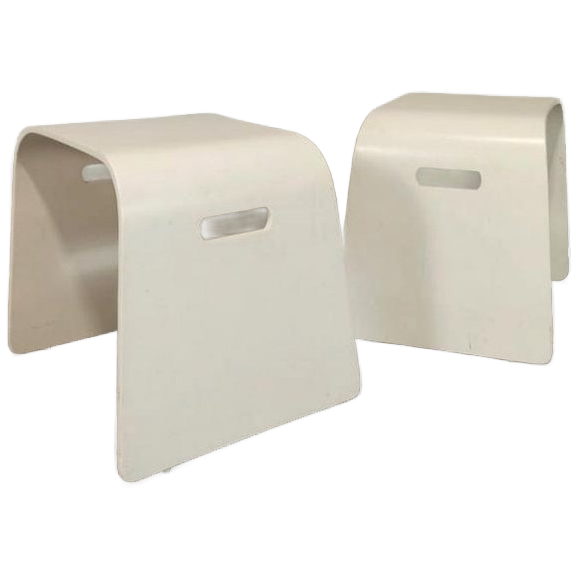 Set Van 2 Bentwood Krukjes Bijzettafels image 1