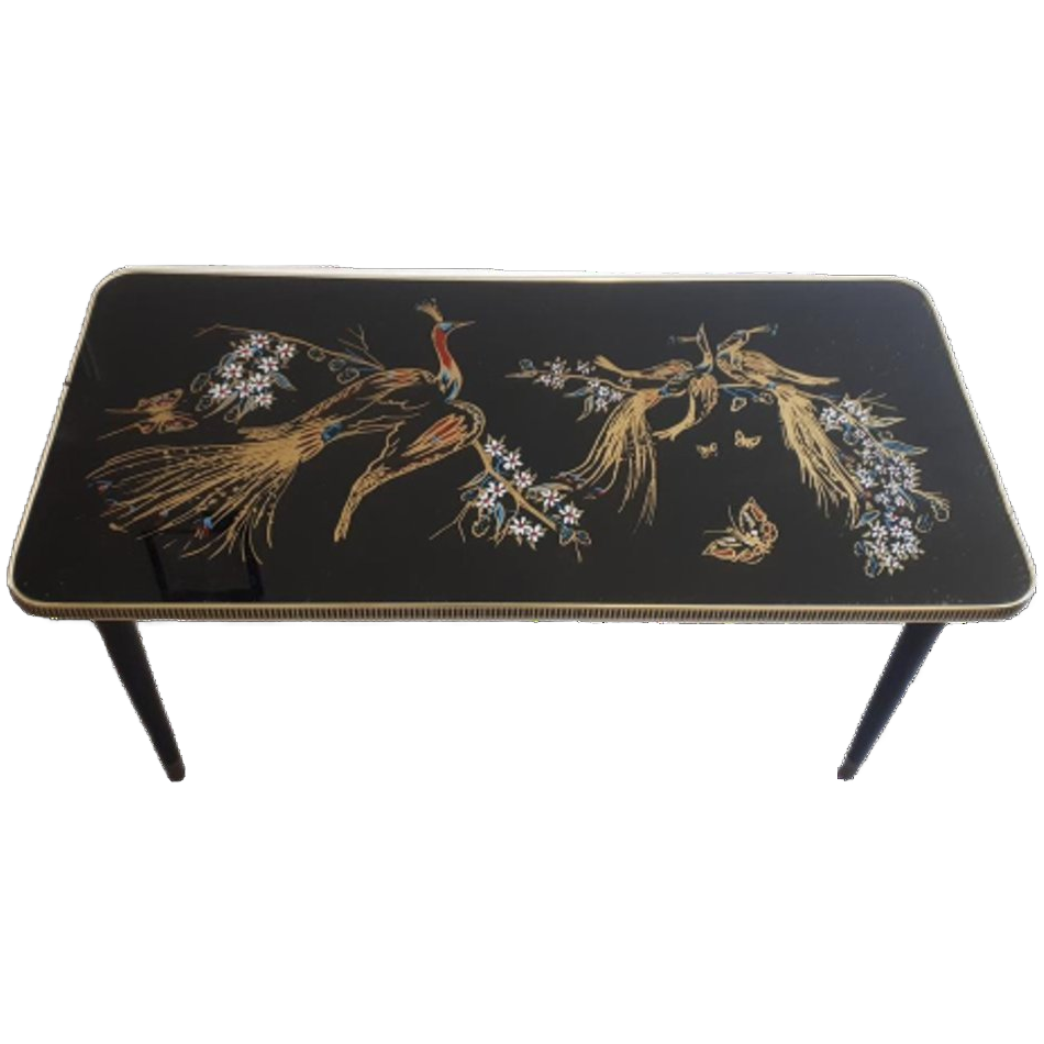 Jaren 50 Vintage Salontafel Fifties Pauw Coffeetable Tafel image 1