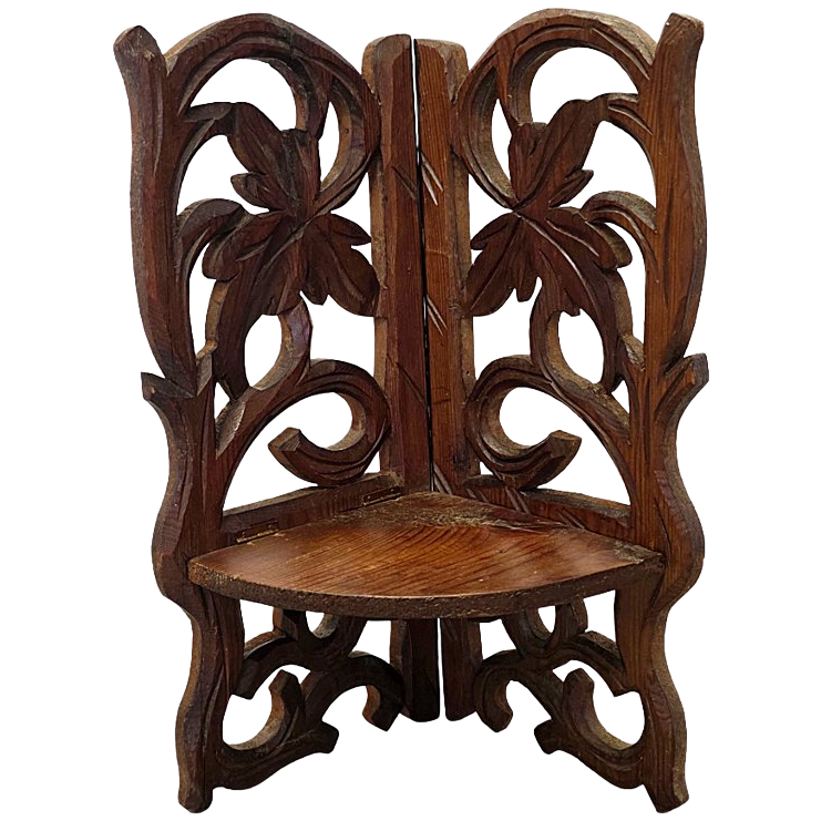 Antiek Franse Wand Hoek Console, Eind 19e Eeuw image 1