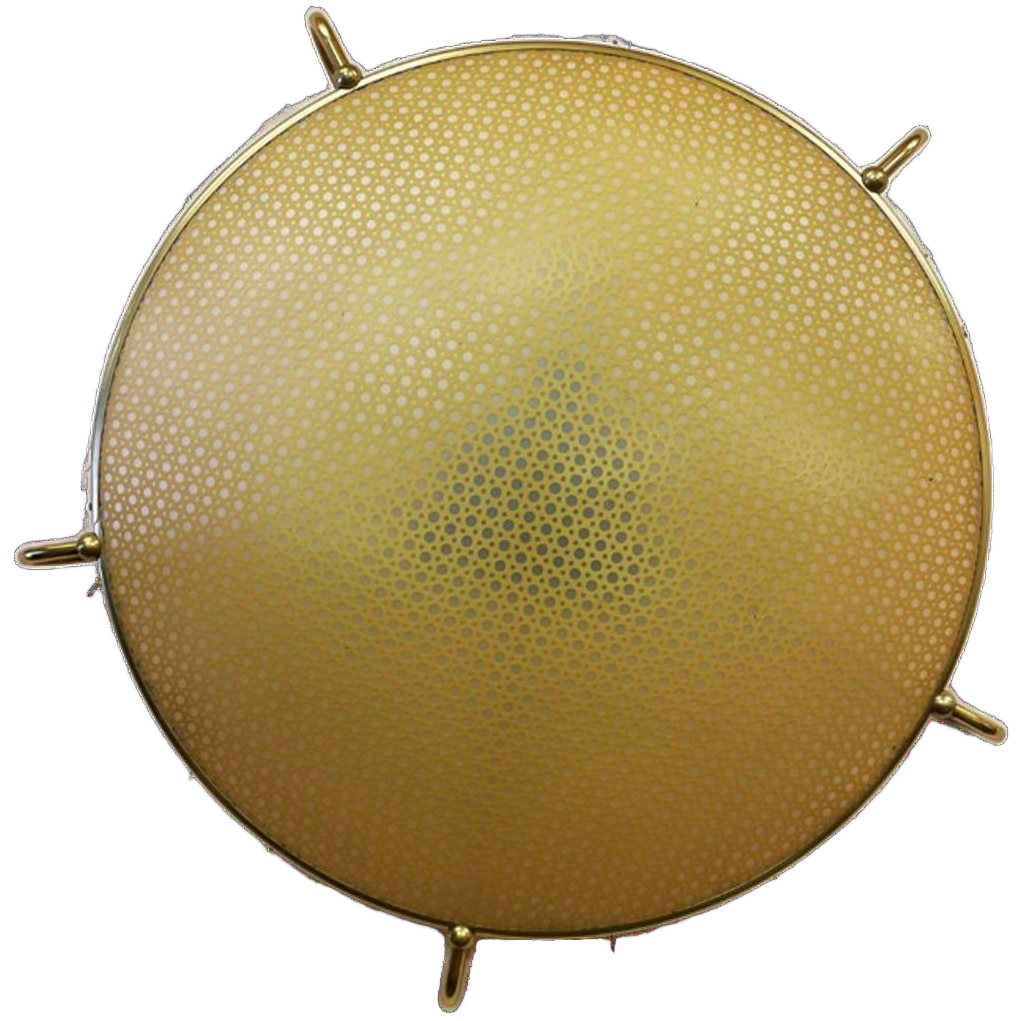 Ronde Gouden Jaren 50 Plafonniere Van Erco Leuchten Model No. 70. image 1