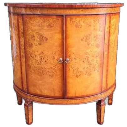 Antieke Wortelnoten Houten Commode Wandconsole, Wandkast, H image 1