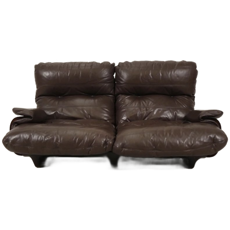 Ligne Roset Marsala 2 Zit Sofa - Bruin Leder image 1