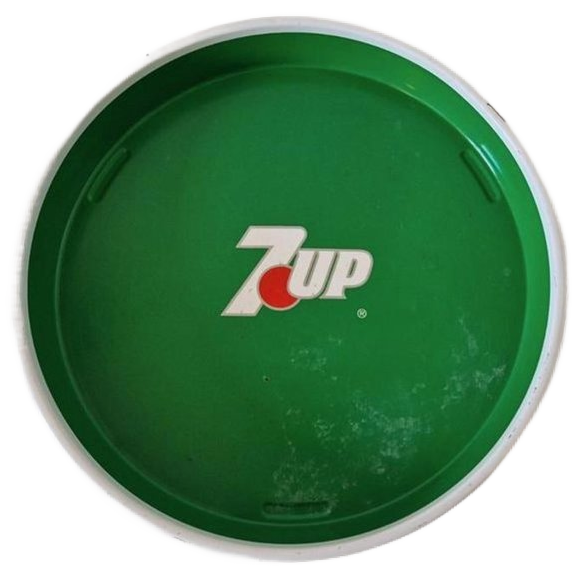 Jaren 70 Vintage Dienblad 7up Sevenup Reclame image 1